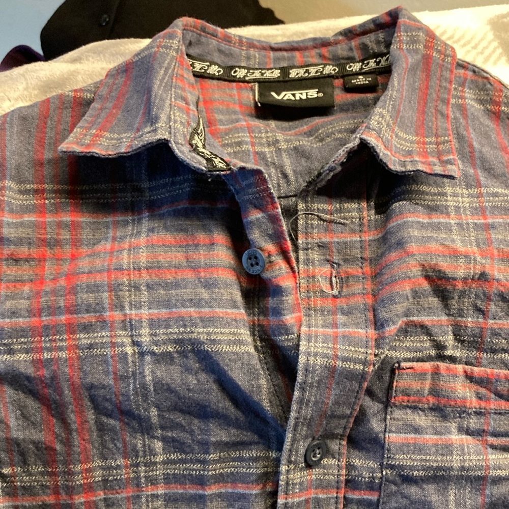 Boys Size Small VANS button-up shirt